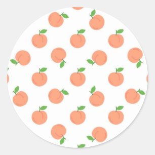 Pegatina Redonda Peaches