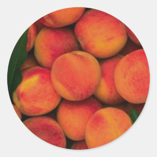 Pegatina Redonda Peaches