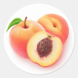 Pegatina Redonda Peaches