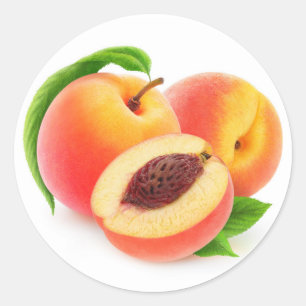 Pegatina Redonda Peaches