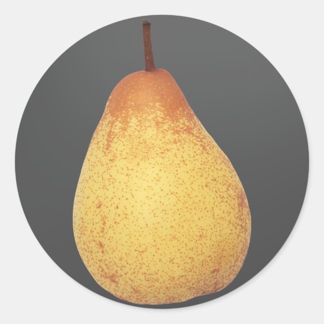 Pegatina Redonda Pear (Anverso)