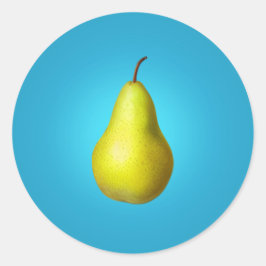 Pegatina Redonda Pear