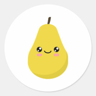 Pegatina Redonda Pear