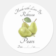 Pear conserva Pegatinas y etiquetas