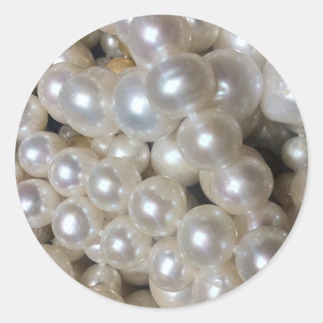 Pegatina Redonda Pearl (Anverso)