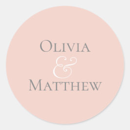 Pegatina Redonda Pearl Rubor personalizada