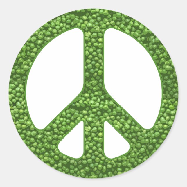 Pegatina Redonda Peas (Anverso)