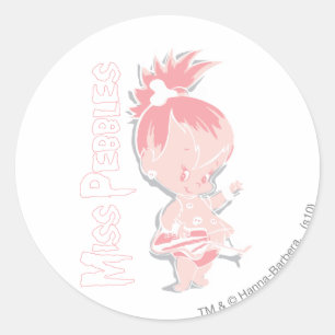 Pegatina Redonda PEBBLES™ en rosa