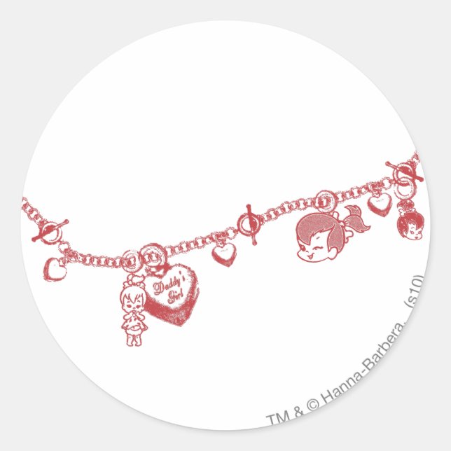 Pegatina Redonda PEBBLES™ Friendship Chain (Anverso)