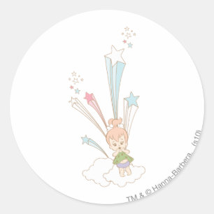 Pegatina Redonda PEBBLES™ Starburst