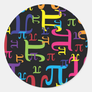 Pegatina Redonda Pedazo del pi