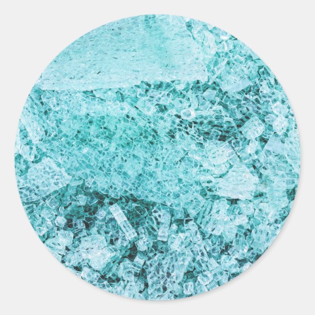 Pegatina Redonda pedazos de integración mental (Anverso)