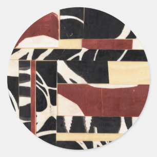 Pegatina Redonda Pedazos y piezas II