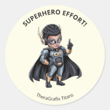 Pediatric Therapy Superhero Reward Sticker