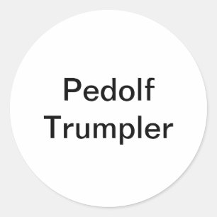 Pegatina Redonda Pedolf Trumpler Hankamer Artjunkhaus Arte de Cómic
