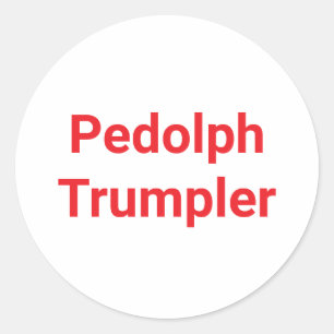 Pegatina Redonda Pedolph Trumpler Hankamer Artjunkhaus Arte Cómic