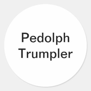 Pegatina Redonda Pedolph Trumpler Hankamer Artjunkhaus Arte de Cómi