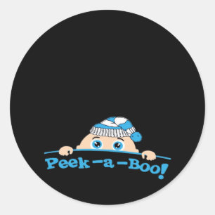 Pegatina Redonda Peekaboo Fked