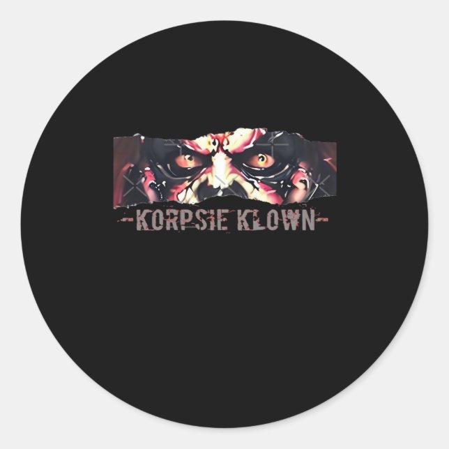 Pegatina Redonda Peekaboo Gráfico de Vibes de Otoño (Anverso)