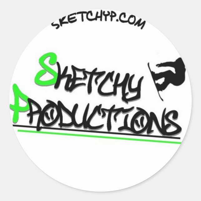 Pegatina Redonda Pegajoso (Anverso)