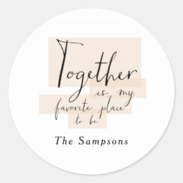 Pegatina Redonda Pegar