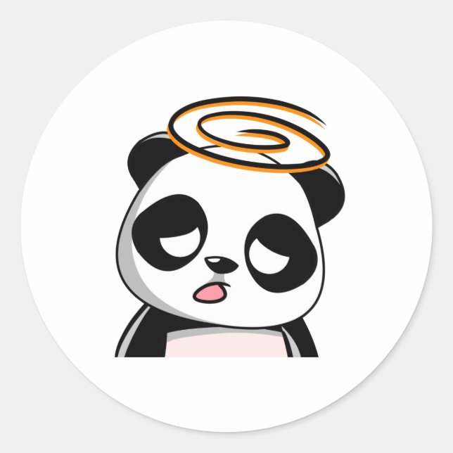 Pegatina Redonda pegatina. (Anverso)