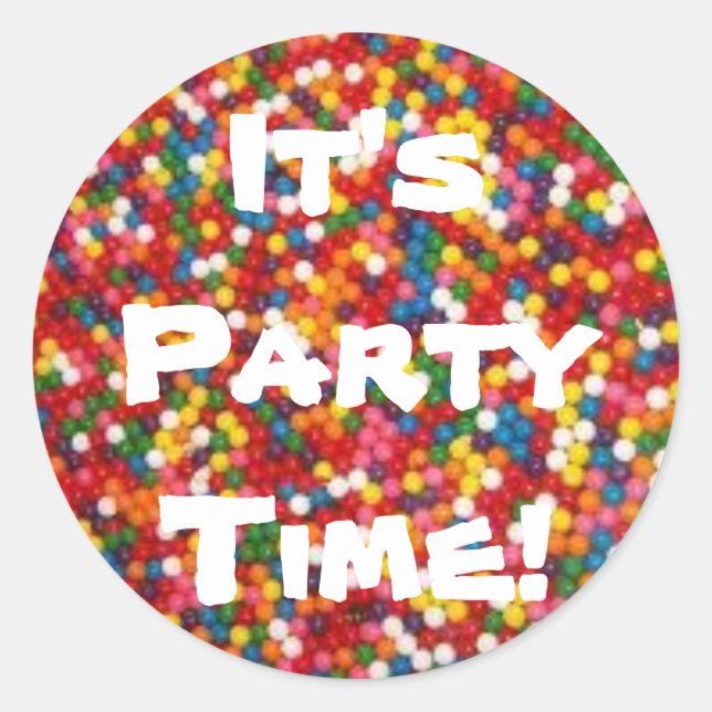 Pegatina Redonda ¡Pegatina Círculo Gumballs Galore! (Anverso)