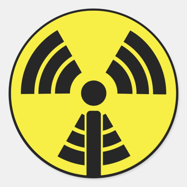 Pegatina Redonda ¡pegatina de Apodcastalypse! (Anverso)