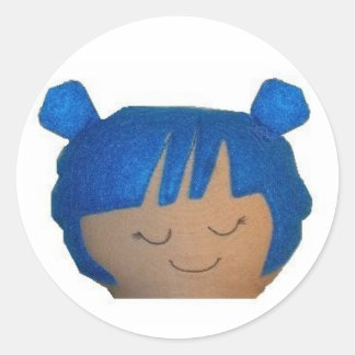 Pegatina Redonda ¡Pegatina de Blueberry Blonde!