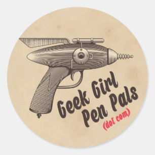 Pegatina Redonda "Pegatina del arma de rayo"