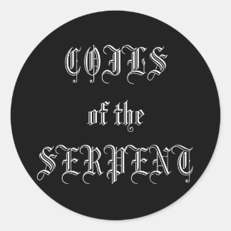 Pegatina Redonda ¡Pegatina Gótico!