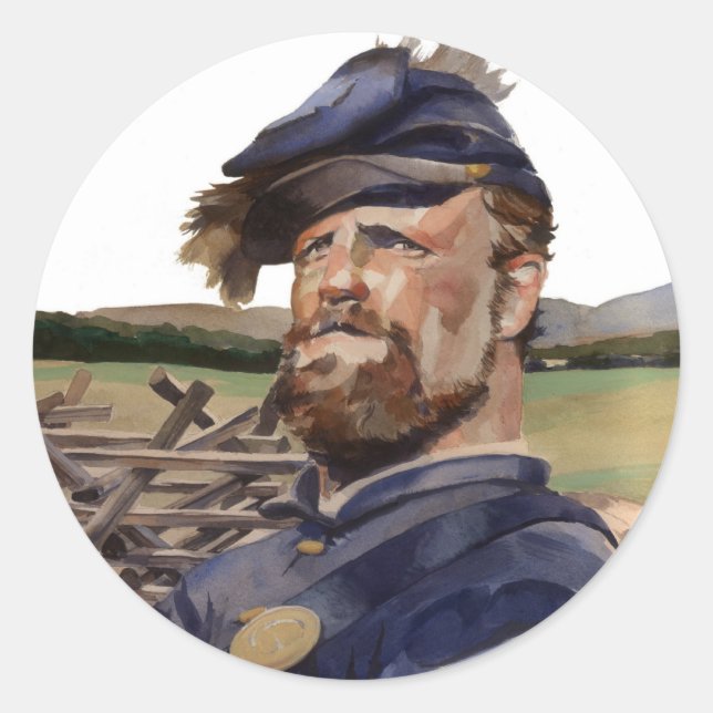 Pegatina Redonda Pegatina, Guerra Civil (Anverso)