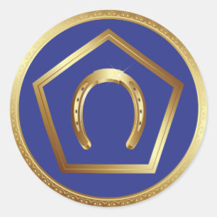 Pegatina Redonda Pegatina: Logo de la Fundación Germanna