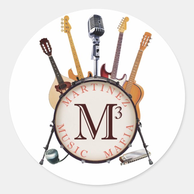 PEGATINA REDONDA ¡PEGATINA M3! (Anverso)