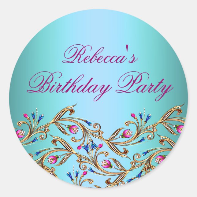 Pegatina Redonda Pegatina/sello de la envolvente de la manguera flo (Anverso)