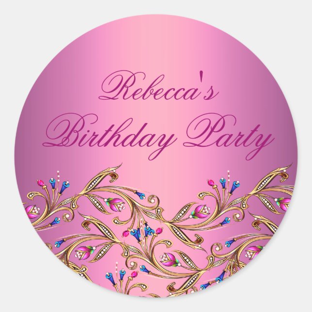 Pegatina Redonda Pegatina/sello de la envolvente de la manguera flo (Anverso)