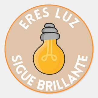 Pegatina Redonda Pegatina/Stickers redondo con frase Inspiradora