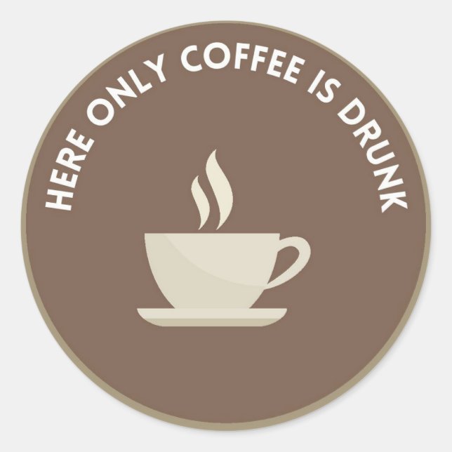 Pegatina Redonda Pegatina/Stickers redondo con Mensaje divertido (Anverso)