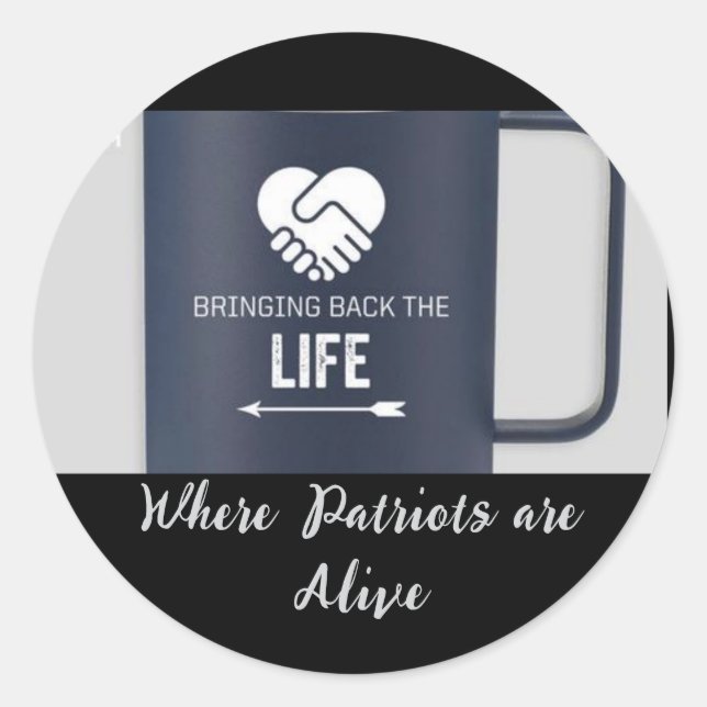 Pegatina Redonda Pegatinas (Anverso)