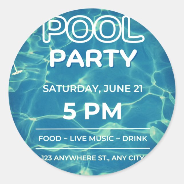 Pegatina Redonda Pegatinas (Anverso)