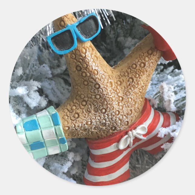 Pegatina Redonda Pegatinas (Anverso)