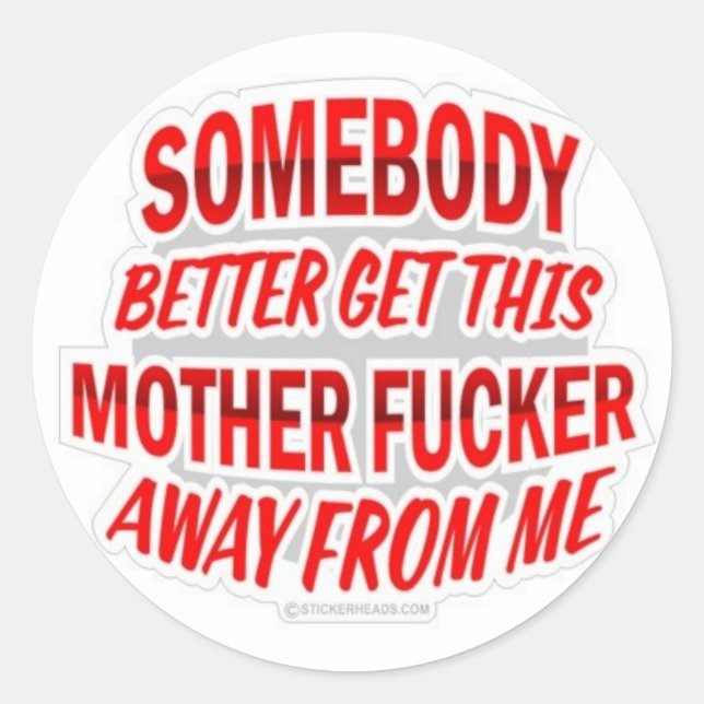 Pegatina Redonda pegatinas (Anverso)