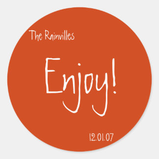 Pegatina Redonda Pegatinas a favor de la boda