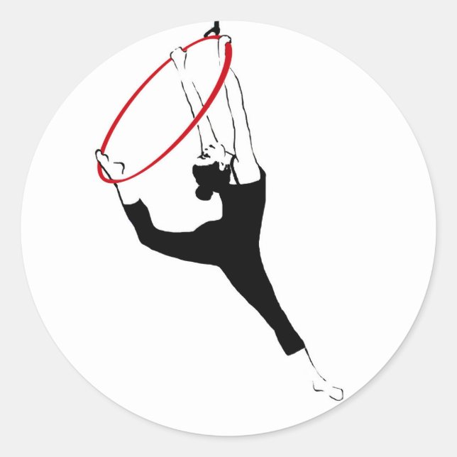 Pegatina Redonda Pegatinas aéreos del aro (Anverso)