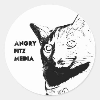 Pegatina Redonda PEGATINAS AFM - Blanco