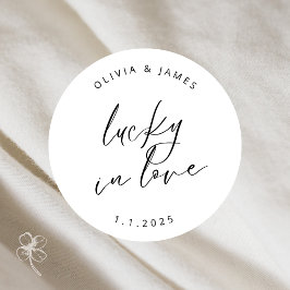 Pegatina Redonda Pegatinas Afortunados