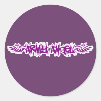 Pegatina Redonda Pegatinas - Ángel del Ejército