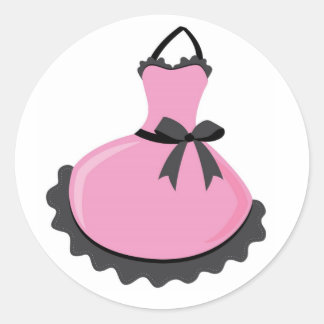 Pegatina Redonda Pegatinas Apron/Sellos