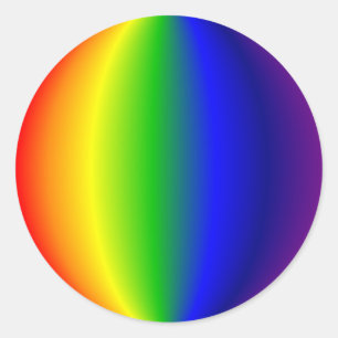 Pegatina Redonda Pegatinas - Arcoiris esférico