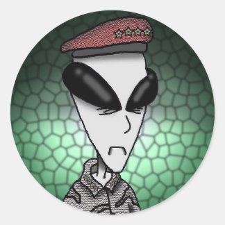 Pegatina Redonda Pegatinas - Área 51 Borex General